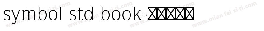symbol std book字体转换